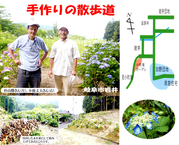 手作りの散歩道
